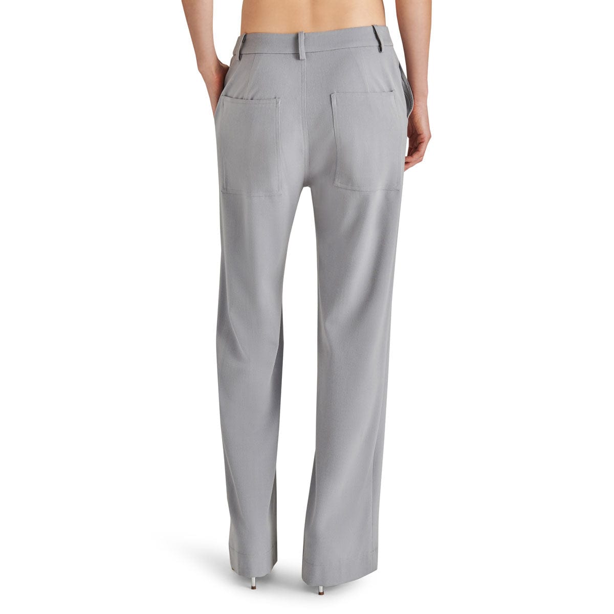 Steve Madden Devin Bootcut Pants steel grey back  | MILK MONEY milkmoney.co | cute clothes for women. womens online clothing. trendy online clothing stores. womens casual clothing online. trendy clothes online. trendy women's clothing online. ladies online clothing stores. trendy women's clothing stores. cute female clothes.