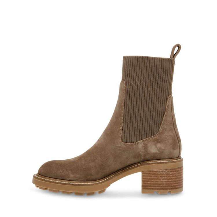Steve Madden Kiley Platform Bootie taupe side | MILK MONEY milkmoney.co | cute shoes for women. ladies shoes. nice shoes for women. footwear for women. ladies shoes online. ladies footwear. womens shoes and boots. pretty shoes for women. beautiful shoes for women.