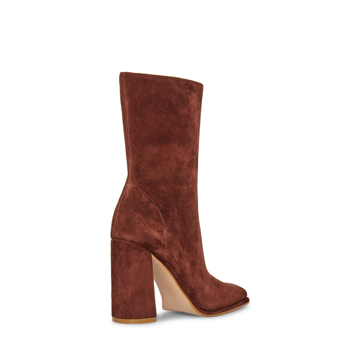 Steve Madden Lockwood Suede Boots brown back| MILK MONEY milkmoney.co | cute shoes for women. ladies shoes. nice shoes for women. footwear for women. ladies shoes online. ladies footwear. womens shoes and boots. pretty shoes for women. beautiful shoes for women.