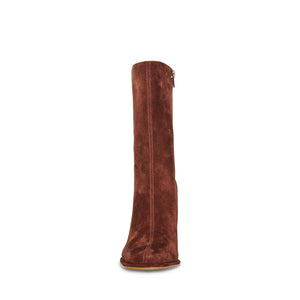 Steve Madden Lockwood Suede Boots brown front | MILK MONEY milkmoney.co | cute shoes for women. ladies shoes. nice shoes for women. footwear for women. ladies shoes online. ladies footwear. womens shoes and boots. pretty shoes for women. beautiful shoes for women.