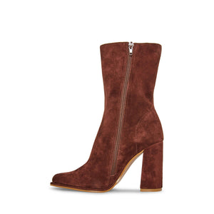 Steve Madden Lockwood Suede Boots brown side | MILK MONEY milkmoney.co | cute shoes for women. ladies shoes. nice shoes for women. footwear for women. ladies shoes online. ladies footwear. womens shoes and boots. pretty shoes for women. beautiful shoes for women.