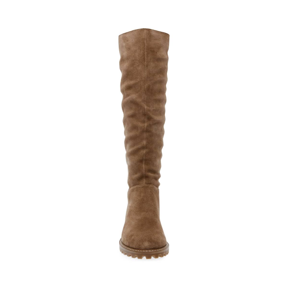 Steve Madden Loralye Tall Boot oatmeal front | MILK MONEY milkmoney.co | cute shoes for women. ladies shoes. nice shoes for women. footwear for women. ladies shoes online. ladies footwear. womens shoes and boots. pretty shoes for women. beautiful shoes for women.