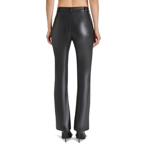 Steve Madden Mercer Faux Leather Pant black back | MILK MONEY milkmoney.co | cute pants for women. cute trendy pants.