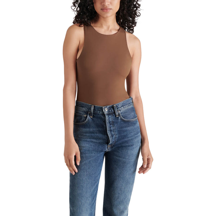 Steve Madden Nico Bodysuit chestnut front  | MILK MONEY milkmoney.co | cute tops for women. trendy tops for women. cute blouses for women. stylish tops for women. pretty womens tops.