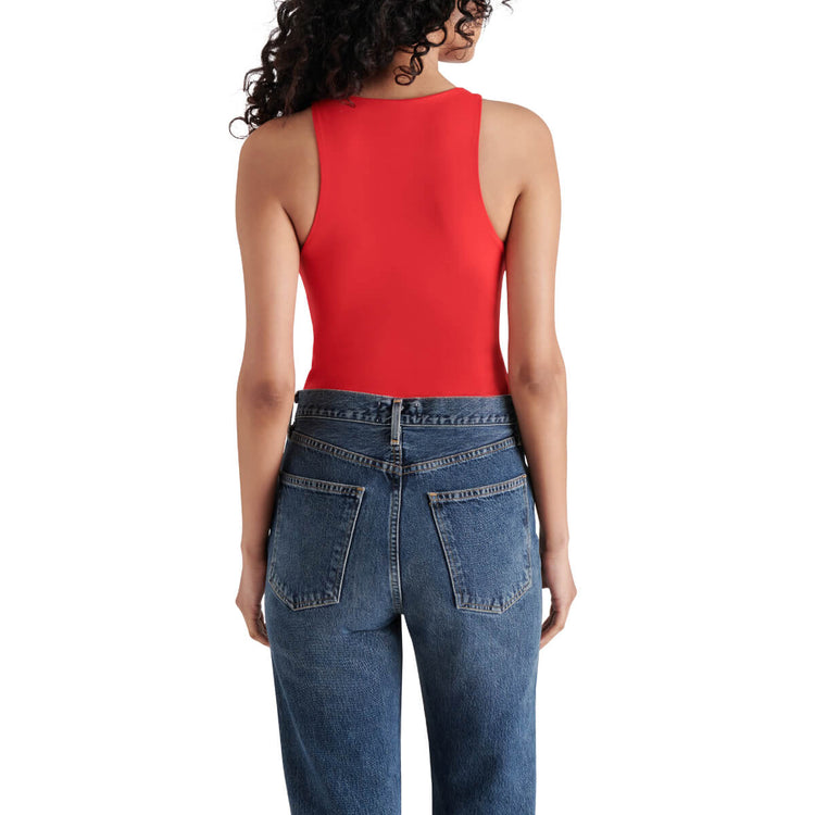 Steve Madden Nico Bodysuit red back   | MILK MONEY milkmoney.co | cute tops for women. trendy tops for women. cute blouses for women. stylish tops for women. pretty womens tops.