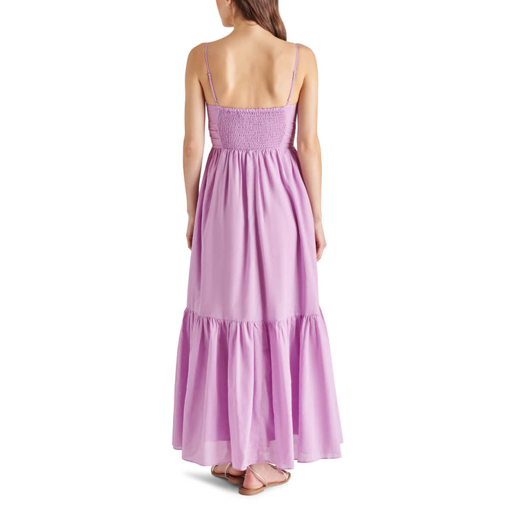 Steve Madden Ophra Maxi Dress purple back | MILK MONEY milkmoney.co | cute clothes for women. womens online clothing. trendy online clothing stores. womens casual clothing online. trendy clothes online. trendy women's clothing online. ladies online clothing stores. trendy women's clothing stores. cute female clothes.