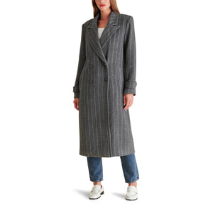 Steve Madden Prince Coat  front grey | MILK MONEY milkmoney.co | cute jackets for women. cute coats. cool jackets for women. stylish jackets for women. trendy jackets for women. trendy womens coats.
