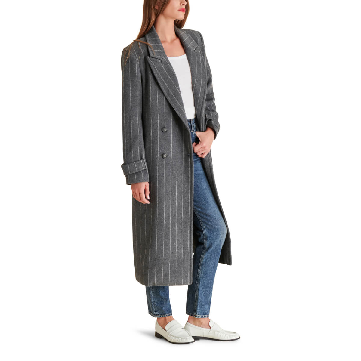 Steve Madden Prince Coat  side grey | MILK MONEY milkmoney.co | cute jackets for women. cute coats. cool jackets for women. stylish jackets for women. trendy jackets for women. trendy womens coats.
