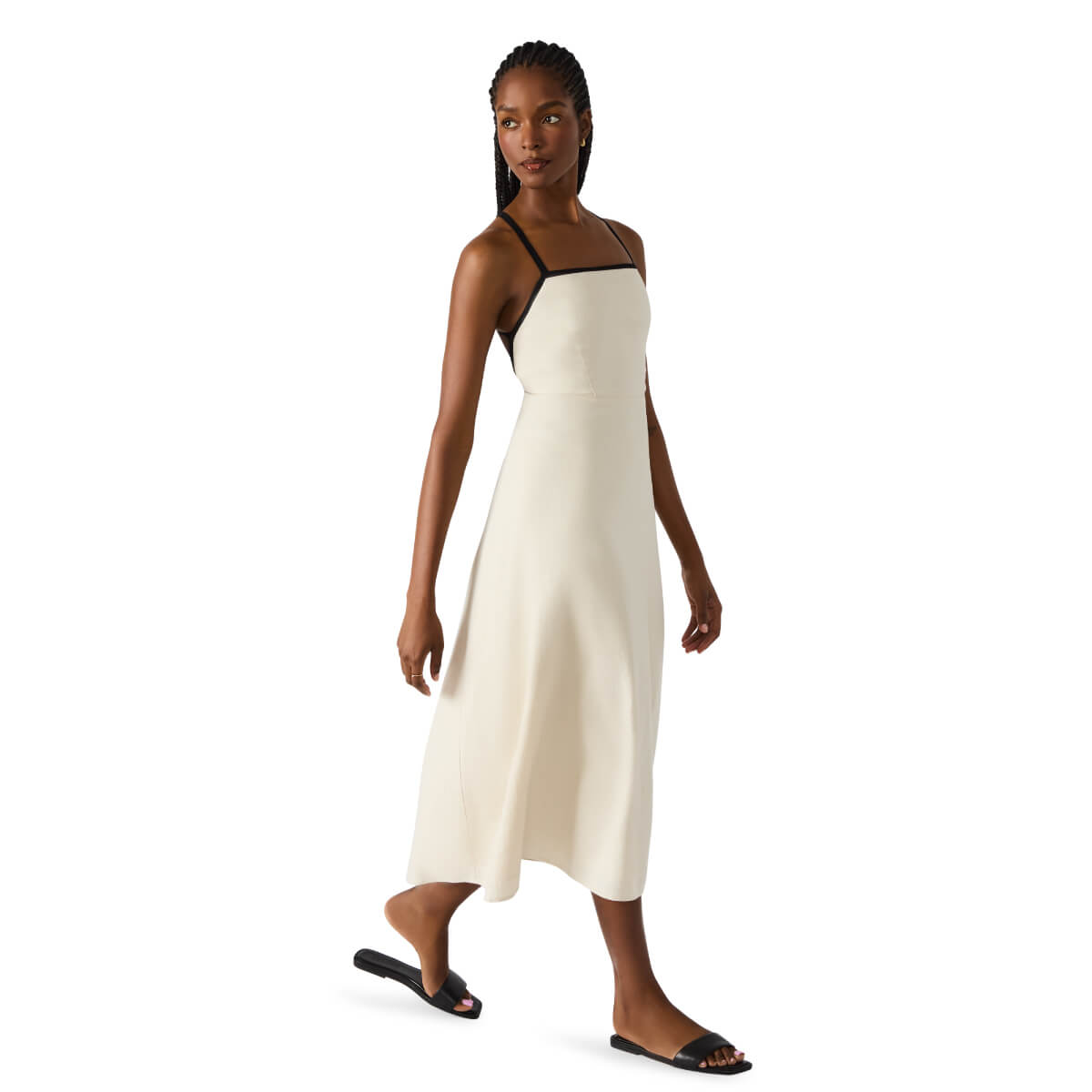 Steve Madden Riyan Linen Blend A-Line Sundress ivory | MILK MONEY milkmoney.co | cute clothes for women. womens online clothing. trendy online clothing stores. womens casual clothing online. trendy clothes online. trendy women's clothing online. ladies online clothing stores. trendy women's clothing stores. cute female clothes.
