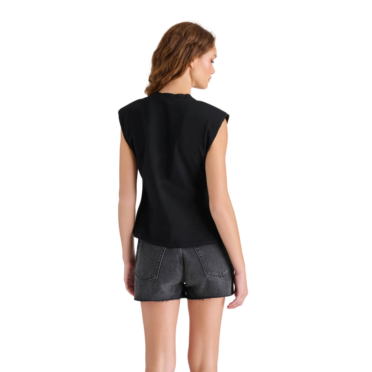 Steve Madden Sebastien Top black back | MILK MONEY milkmoney.co | cute tops for women. trendy tops for women. cute blouses for women. stylish tops for women. pretty womens tops. 
