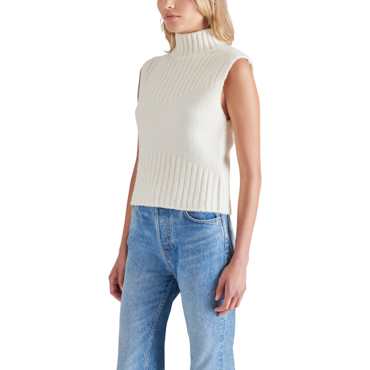 Steve Madden Serin Sweater  cream side | MILK MONEY milkmoney.co | cute clothes for women. womens online clothing. trendy online clothing stores. womens casual clothing online. trendy clothes online. trendy women's clothing online. ladies online clothing stores. trendy women's clothing stores. cute female clothes.
