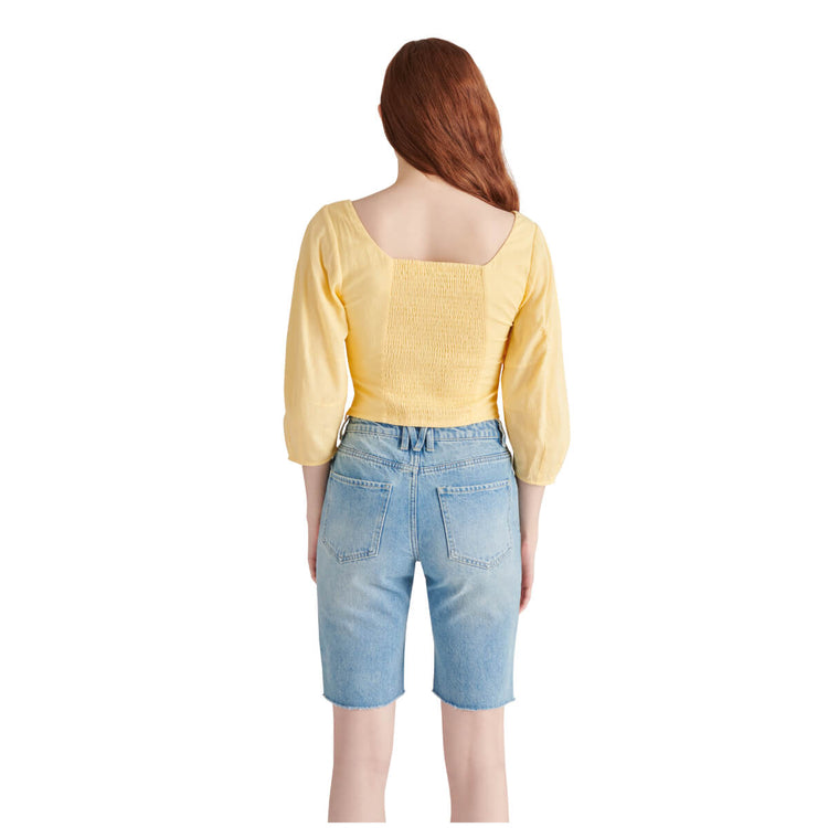 Steve Madden Shy Top  golden back | MILK MONEY milkmoney.co | cute tops for women. trendy tops for women. cute blouses for women. stylish tops for women. pretty womens tops. 
