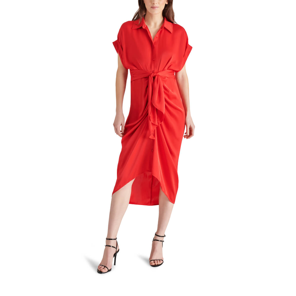 Steve Madden Tori Dress red front | MILK MONEY milkmoney.co | cute clothes for women. womens online clothing. trendy online clothing stores. womens casual clothing online. trendy clothes online. trendy women's clothing online. ladies online clothing stores. trendy women's clothing stores. cute female clothes.