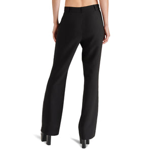 Steve Madden Waverly Mid Rise Kick-Flare Sequin Side Panel Pants black back | MILK MONEY milkmoney.co | cute pants for women. cute trendy pants.