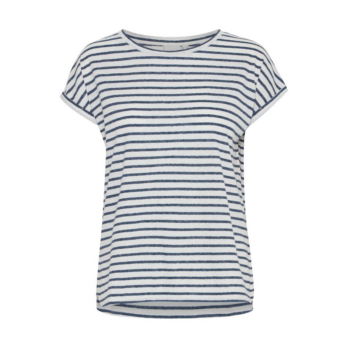 Striped Cap Sleeve T-Shirt black front | MILK MONEY milkmoney.co | cute tops for women. trendy tops for women. cute blouses for women. stylish tops for women. pretty womens tops.