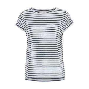 Striped Cap Sleeve T-Shirt black front | MILK MONEY milkmoney.co | cute tops for women. trendy tops for women. cute blouses for women. stylish tops for women. pretty womens tops.