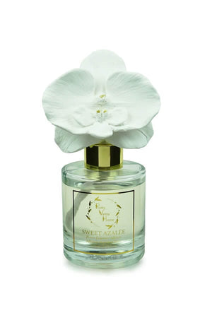 Sweet Azalee Ceramic Orchid Flower Fragrance Diffuser front | MILK MONEY milkmoney.co | home decor 