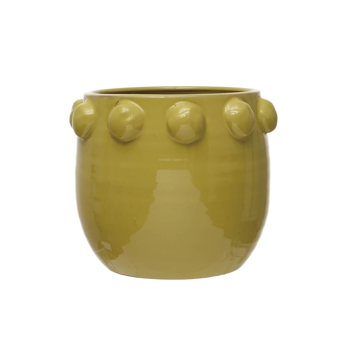 Terra-cotta Planter with Raised Dots Trim  front | MILK MONEY milkmoney.co | 	Home decor online, Modern home decor, Luxury home furnishings, Best home decor, Home accessories for sale, Living room furniture sets, Kitchen decor ideas, Wall art for home, Bathroom accessories, Vintage home decor, Minimalist home decor
