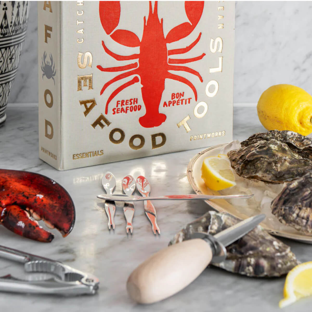 The Essentials Seafood Tools front | MILK MONEY milkmoney.co | white elephant gift ideas, gift, mother's day gift ideas, white elephant gift, gift shops near me