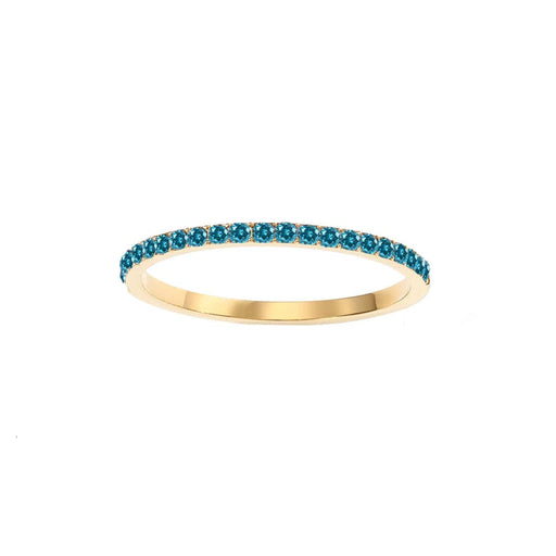 Thin Pavé Crystal Band Ring aquamarine | MILK MONEY milkmoney.co | cute rings, simple rings, casual rings, simple rings for women, trendy rings, cute rings for women, cute cheap rings, casual rings for women 