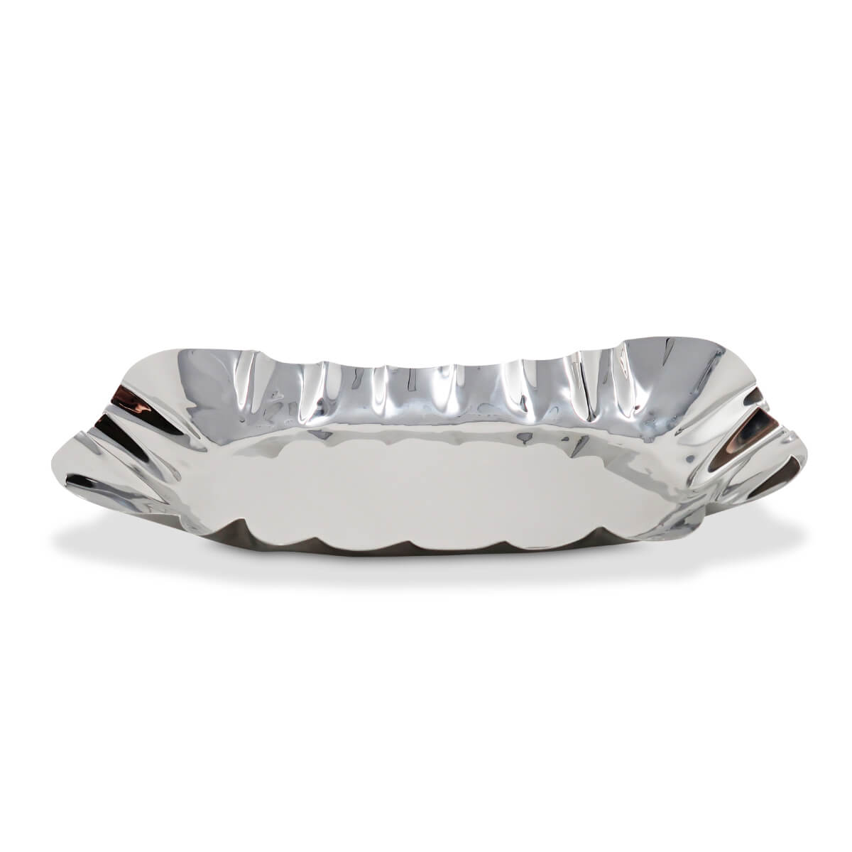 Wavy Edge Stainless Steal Serving Tray  silver | MILK MONEY milkmoney.co | 	Home decor online, Modern home decor, Luxury home furnishings, Best home decor, Home accessories for sale, Living room furniture sets, Kitchen decor ideas, Wall art for home, Bathroom accessories, Vintage home decor, Minimalist home decor
