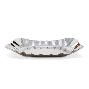 Wavy Edge Stainless Steal Serving Tray  silver | MILK MONEY milkmoney.co | 	Home decor online, Modern home decor, Luxury home furnishings, Best home decor, Home accessories for sale, Living room furniture sets, Kitchen decor ideas, Wall art for home, Bathroom accessories, Vintage home decor, Minimalist home decor
