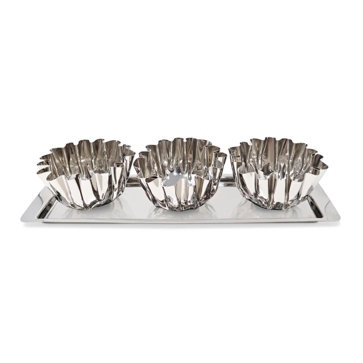 Wavy Edge Stainless Steel 3 Bowl Serving Set front | MILK MONEY milkmoney.co | white elephant gift ideas, gift, mother's day gift ideas, white elephant gift, gift shops near me, cute home decor, mother's day gift, cute home accents, handmade in USA, elegant home decor, luxury home, luxury gifts
Unique gifts, Best gifts for her, Gift ideas for him. Last-minute gifts
Cheap gift ideas, Gifts for women, Luxury gifts