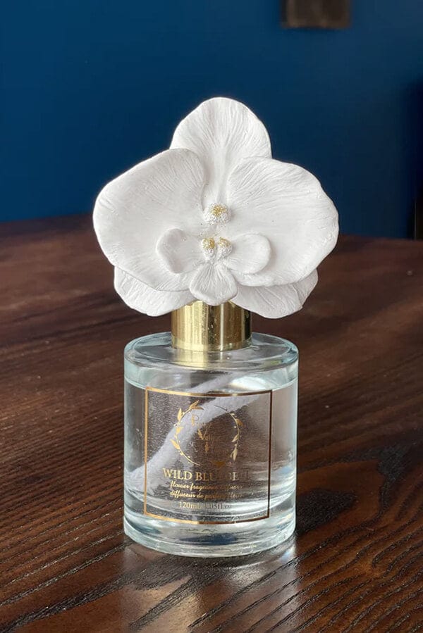 White Orchid Ceramic Orchid Flower Fragrance Diffuser 