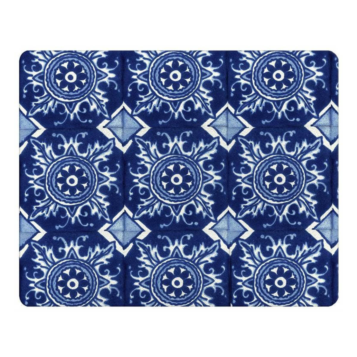 Zihuantanejo Talavera Tile Glass Cutting Board Tray front blue | MILK MONEY milkmoney.co | 	Home decor online, Modern home decor, Luxury home furnishings, Best home decor, Home accessories for sale, Living room furniture sets, Kitchen decor ideas, Wall art for home, Bathroom accessories, Vintage home decor, Minimalist home decor
