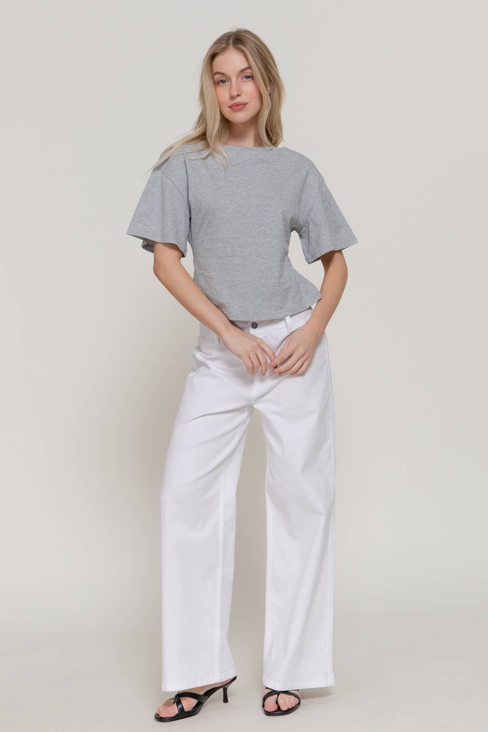 Boat Neck Cotton Top