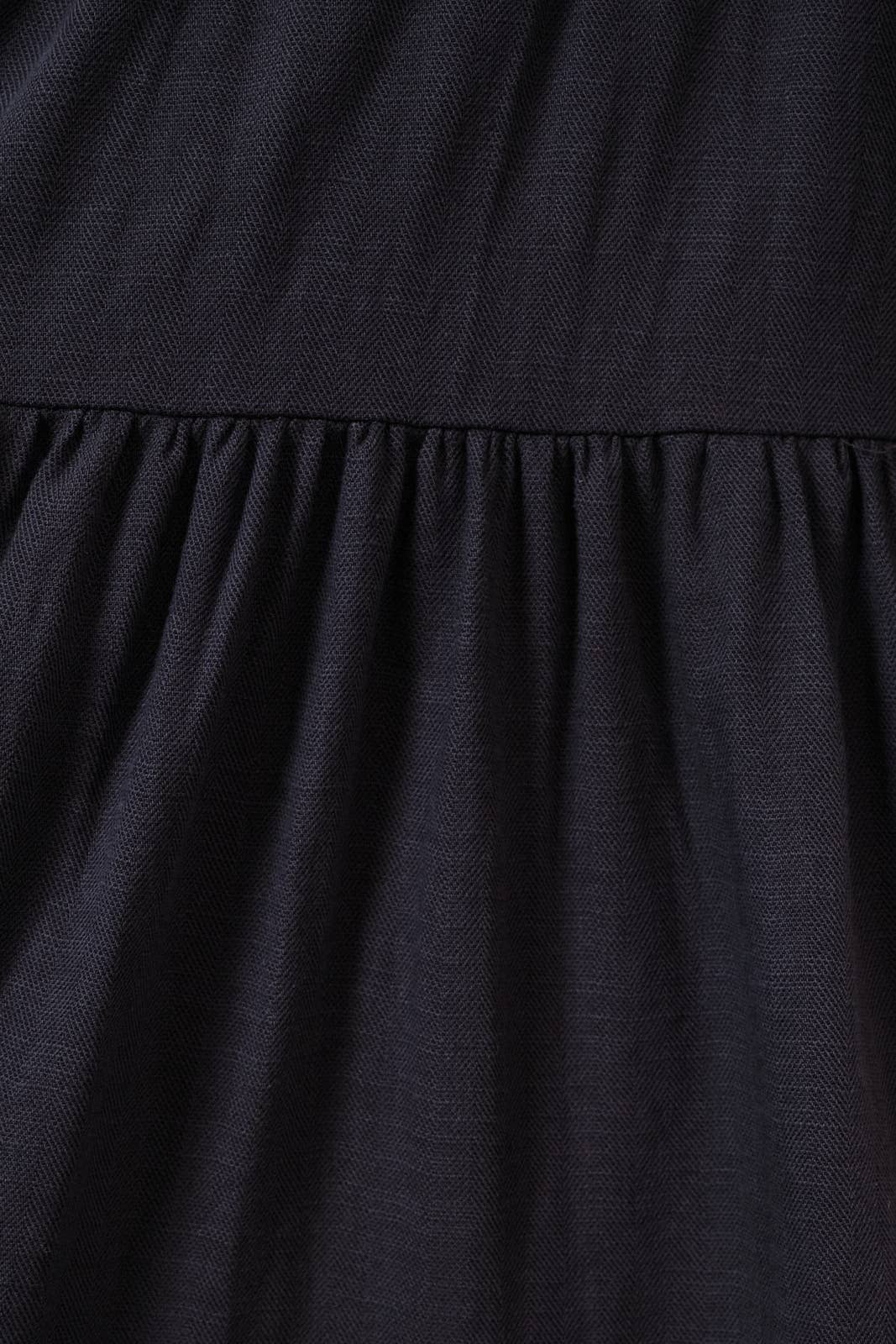 Short Sleeve Belted Midi Dress