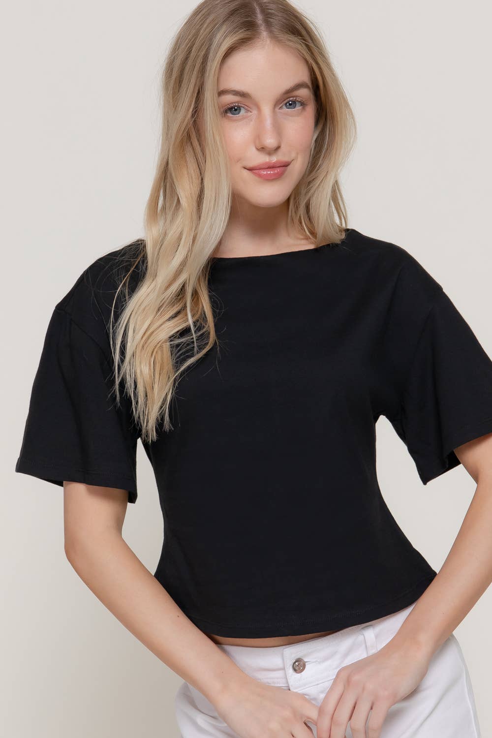 Boat Neck Cotton Top