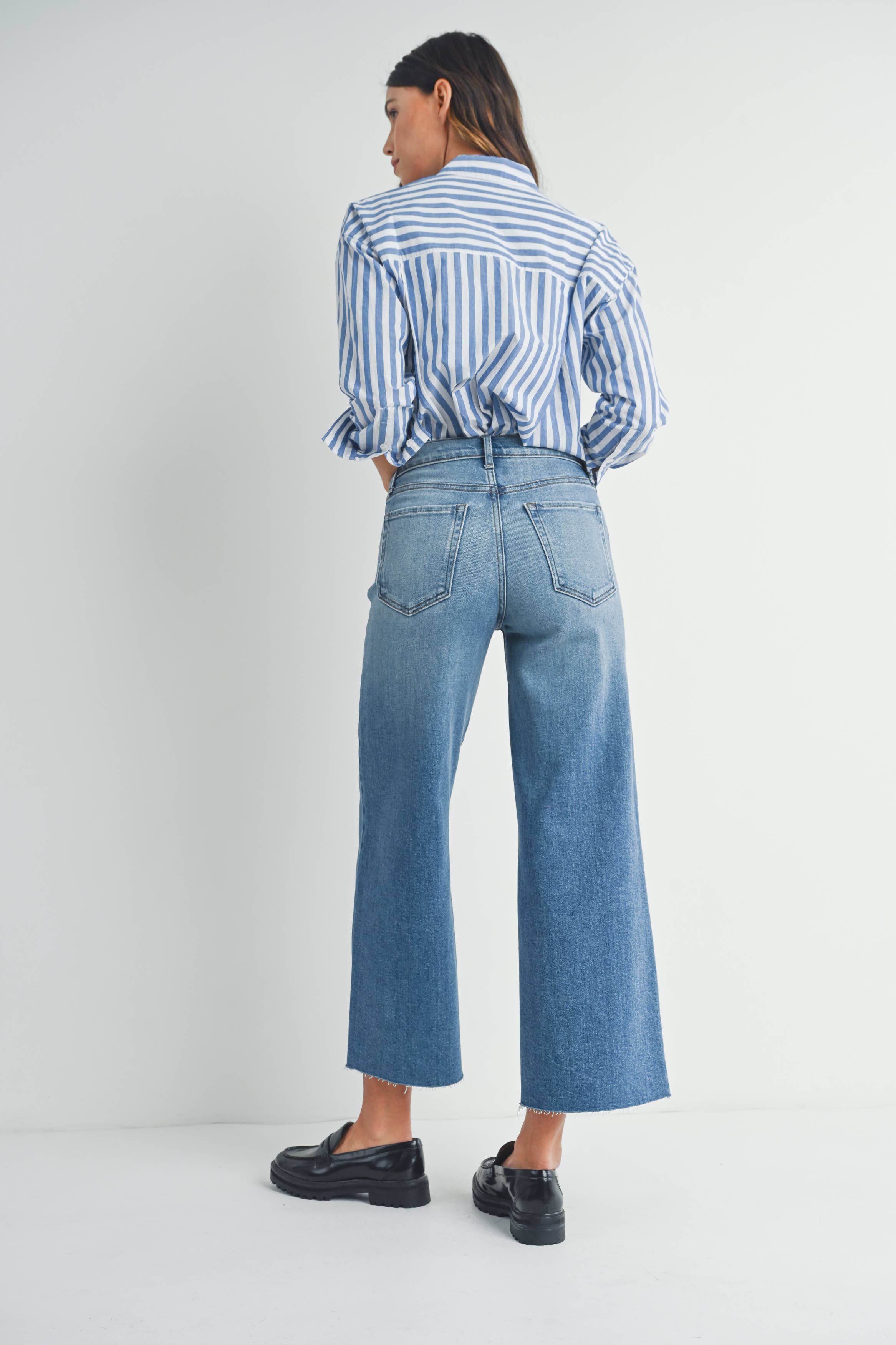 JBD Scissor Cut Wide Leg Jean