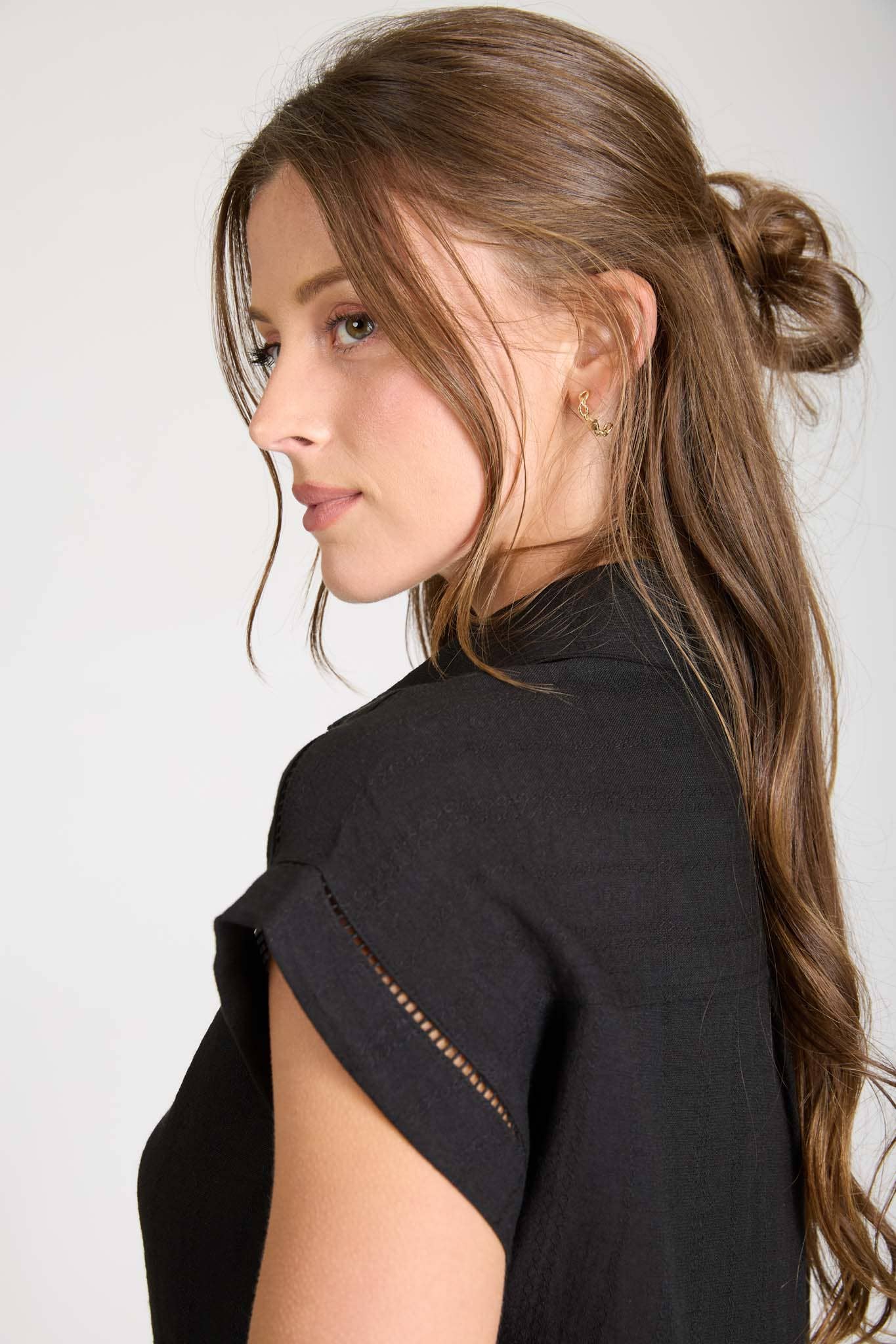 Collared Ladder Trim Top