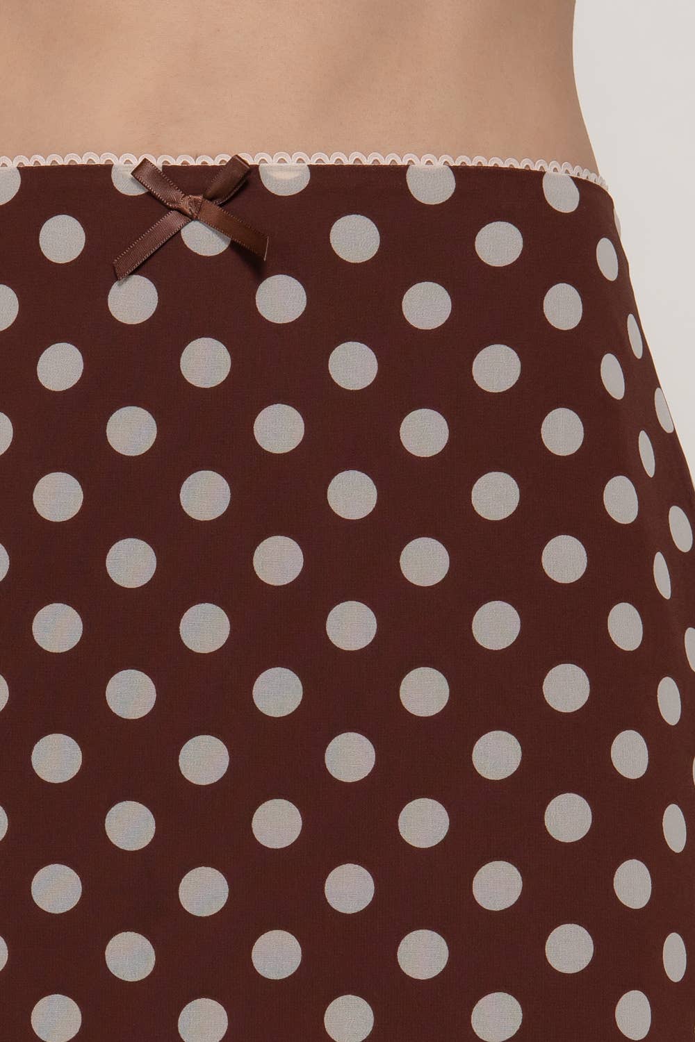 Polka Dot Chiffon Skirt