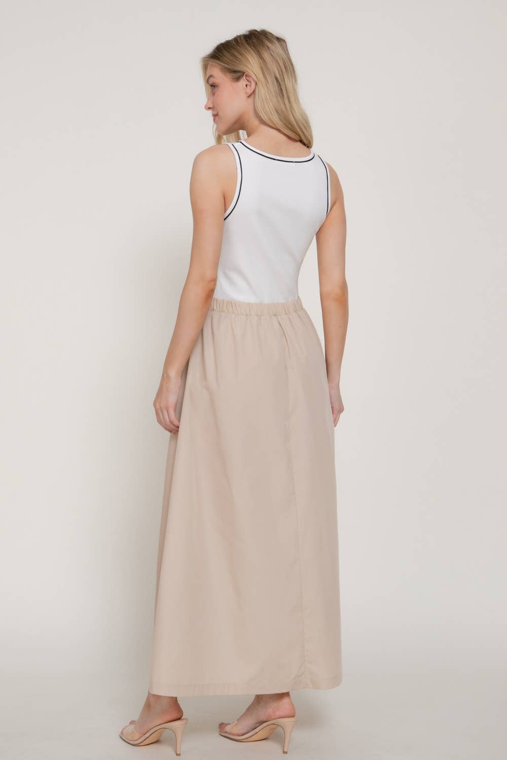 Contrast Trim Dress