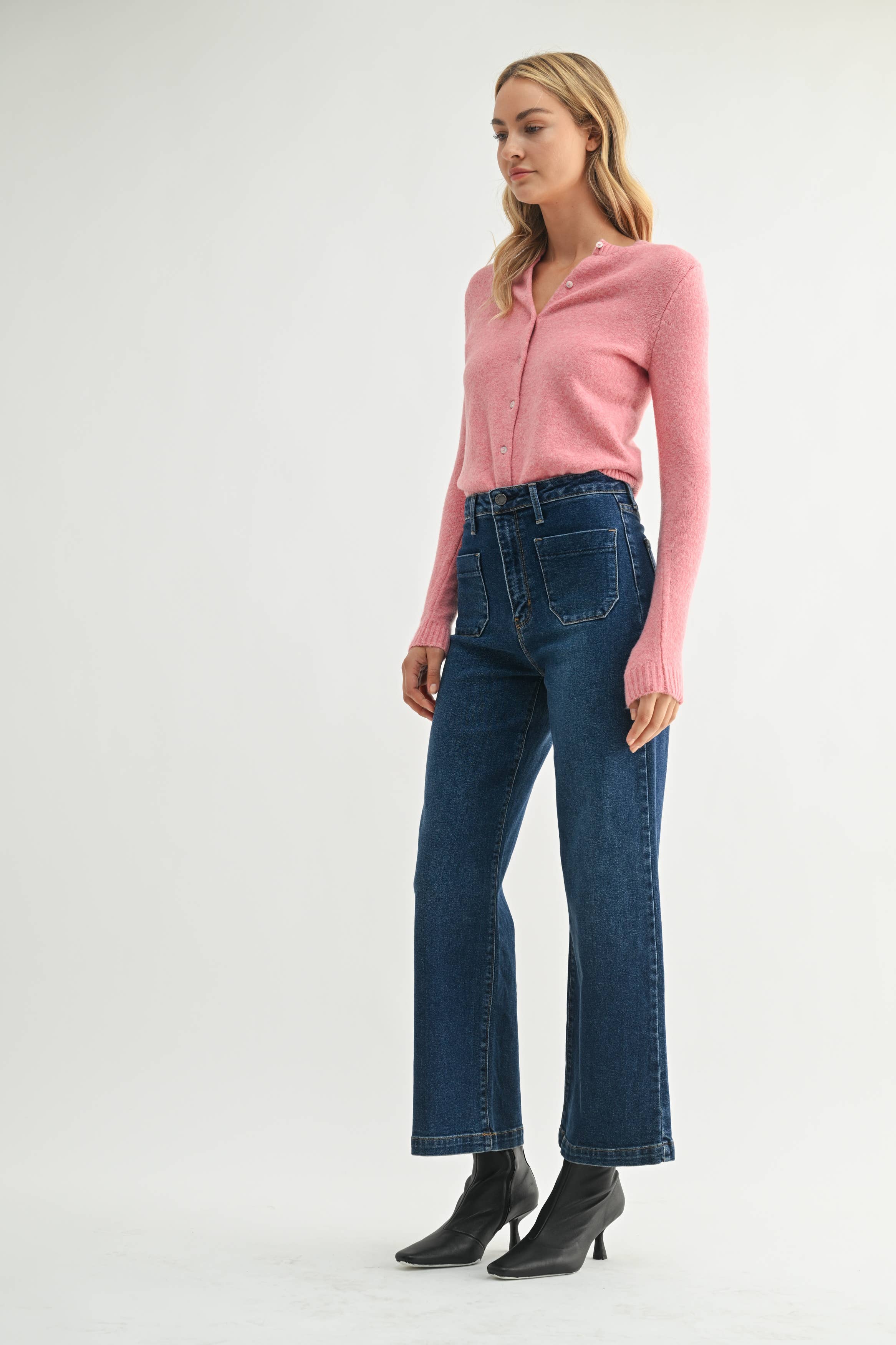 JBD Patch Pocket Wide Leg Jean
