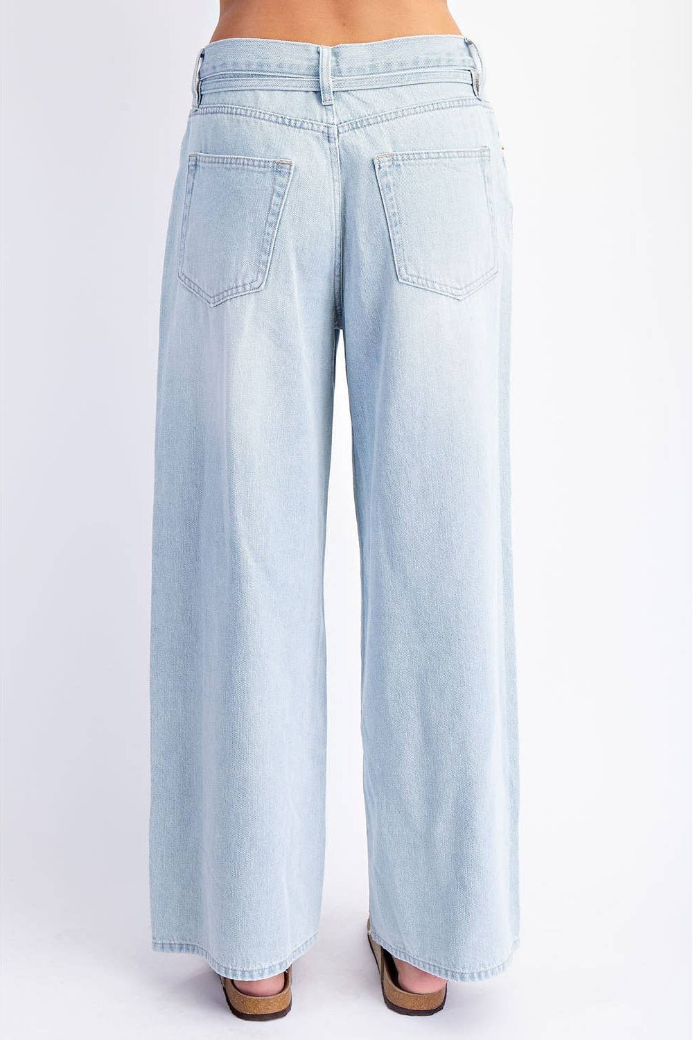 Baggy Straight Linen Jeans