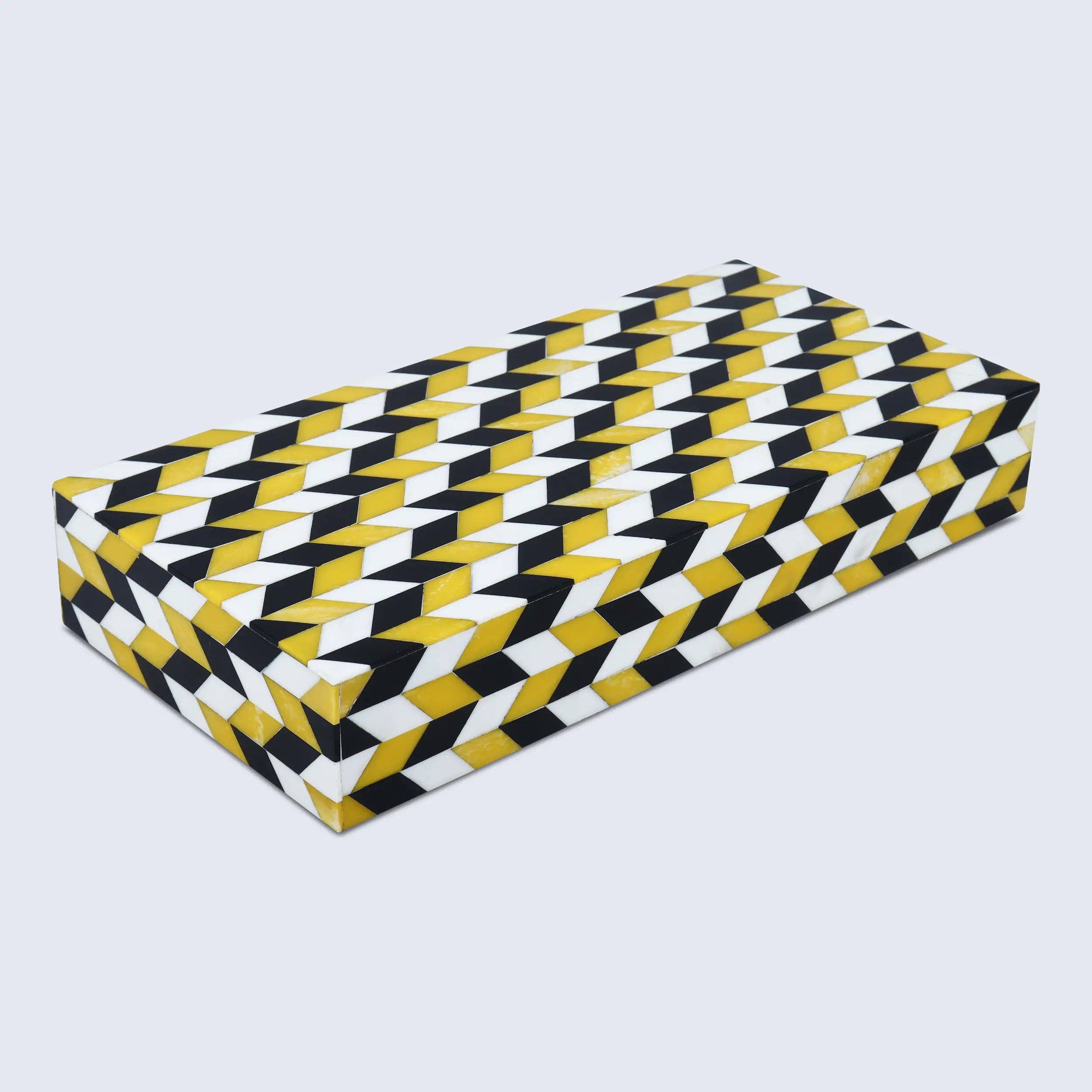Yellow and Black Decorative Box