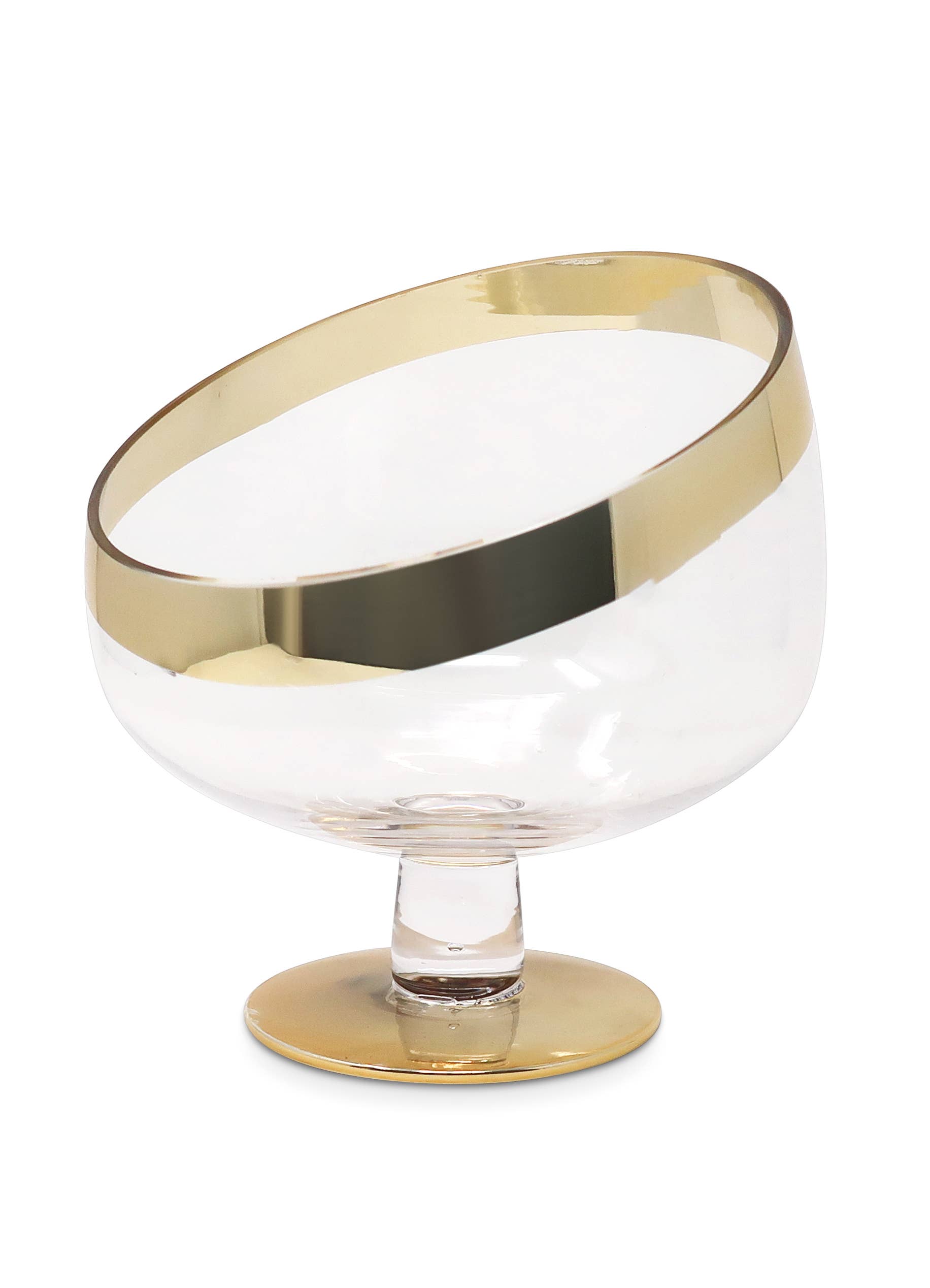 Gold Trim Snack Bowl
