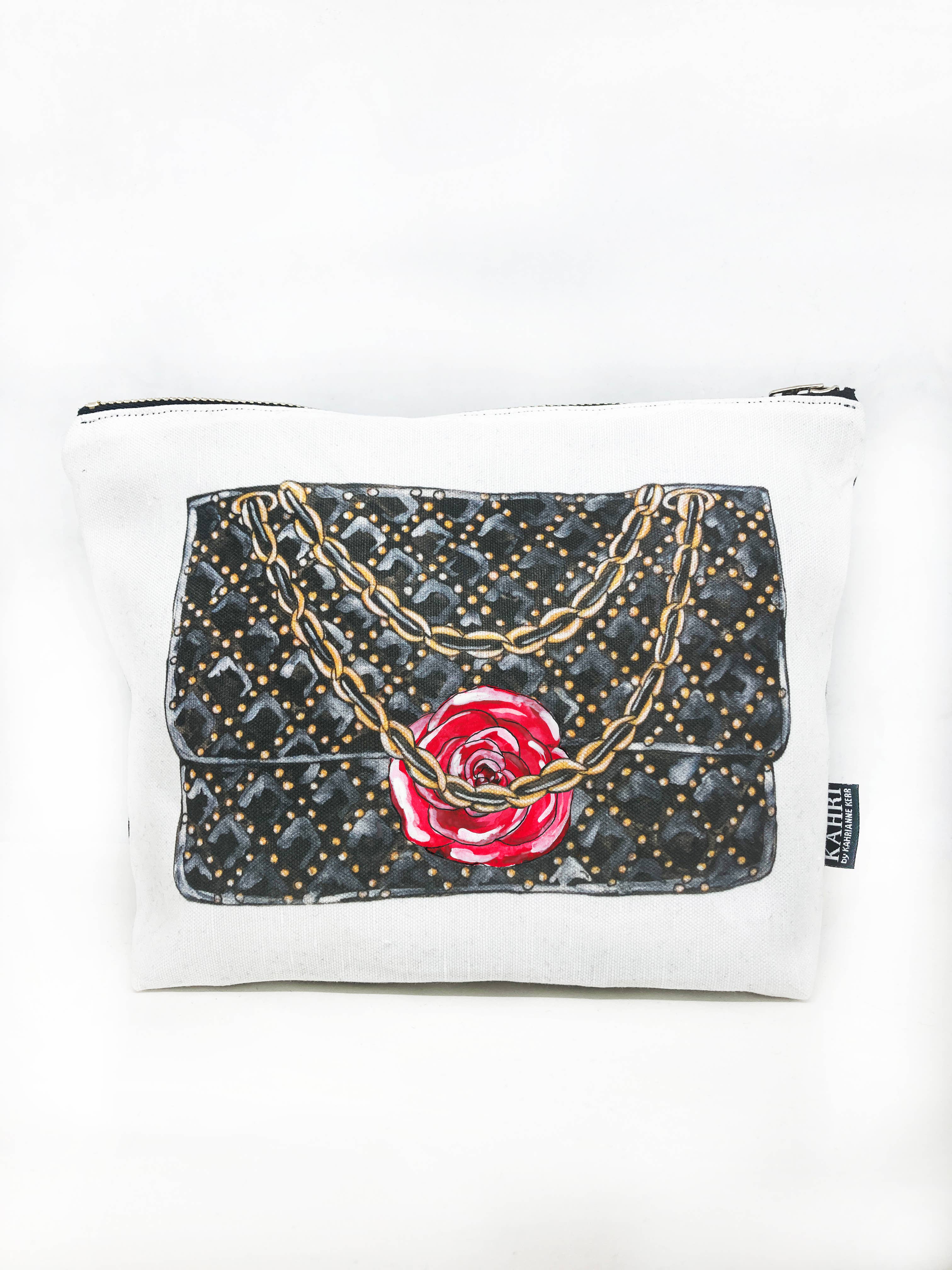 Quilted Handbag Cosmetic Bag