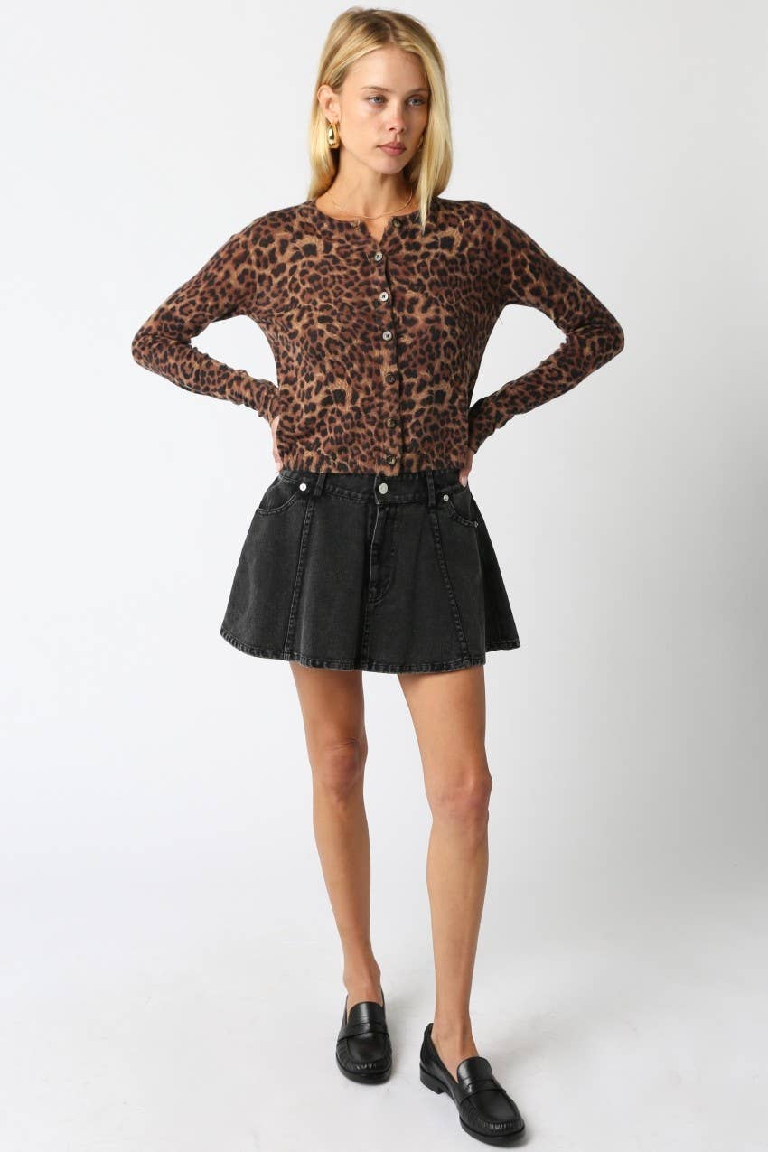 Christine Leopard Cardigan