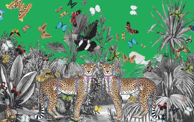 Vanity Tray: Emerald Cheetah