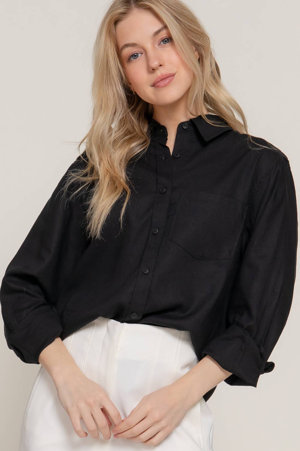 Long Sleeve Linen Shirt