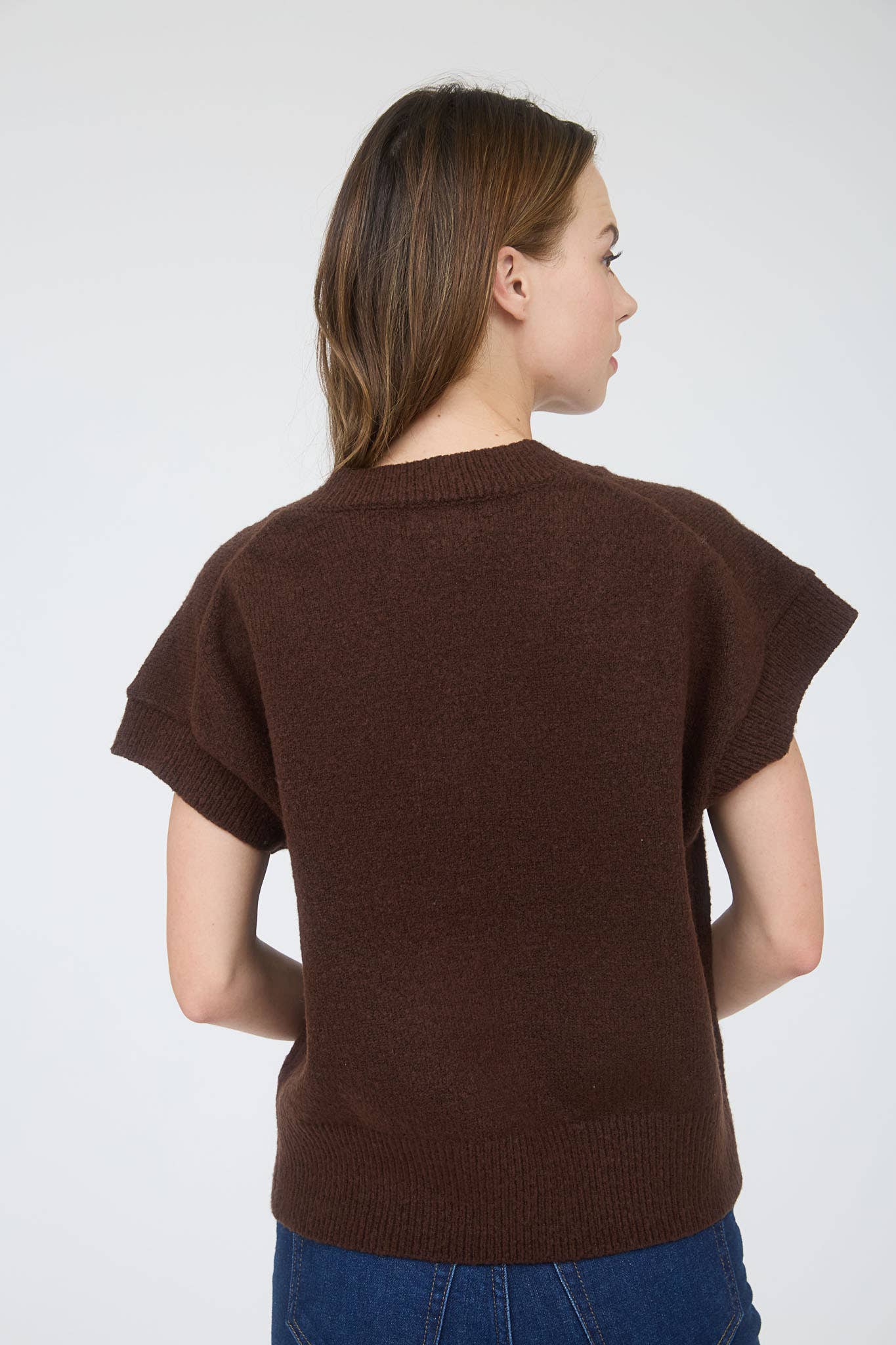 Cozy V-Neck Sleeveless Sweater