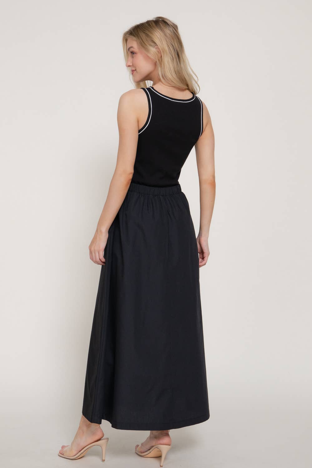 Contrast Trim Dress