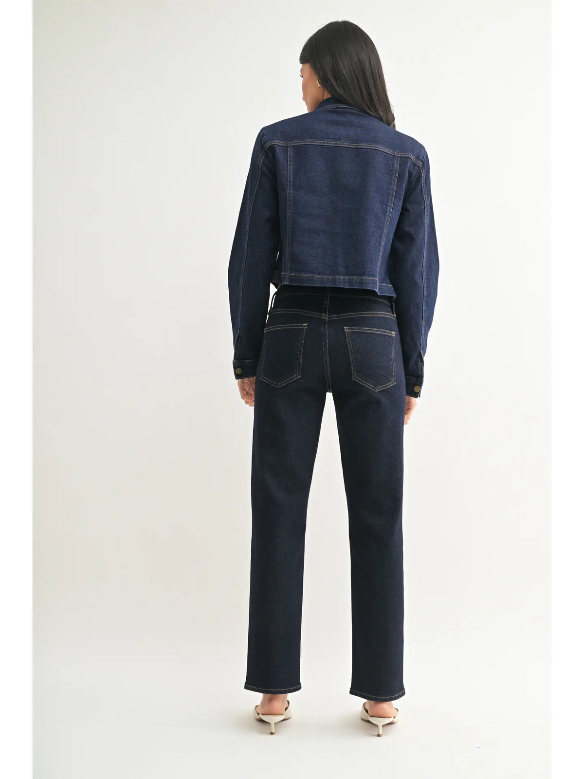 JBD Mid Rise Straight Leg Jean