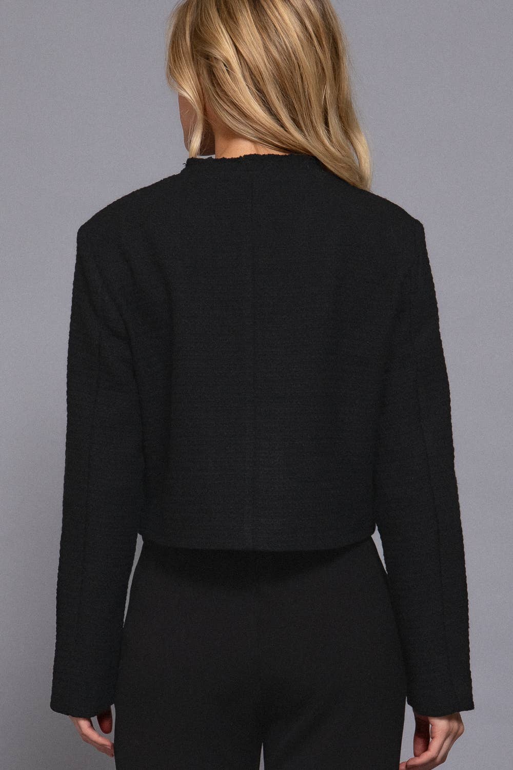 Button Down Tweed Jacket