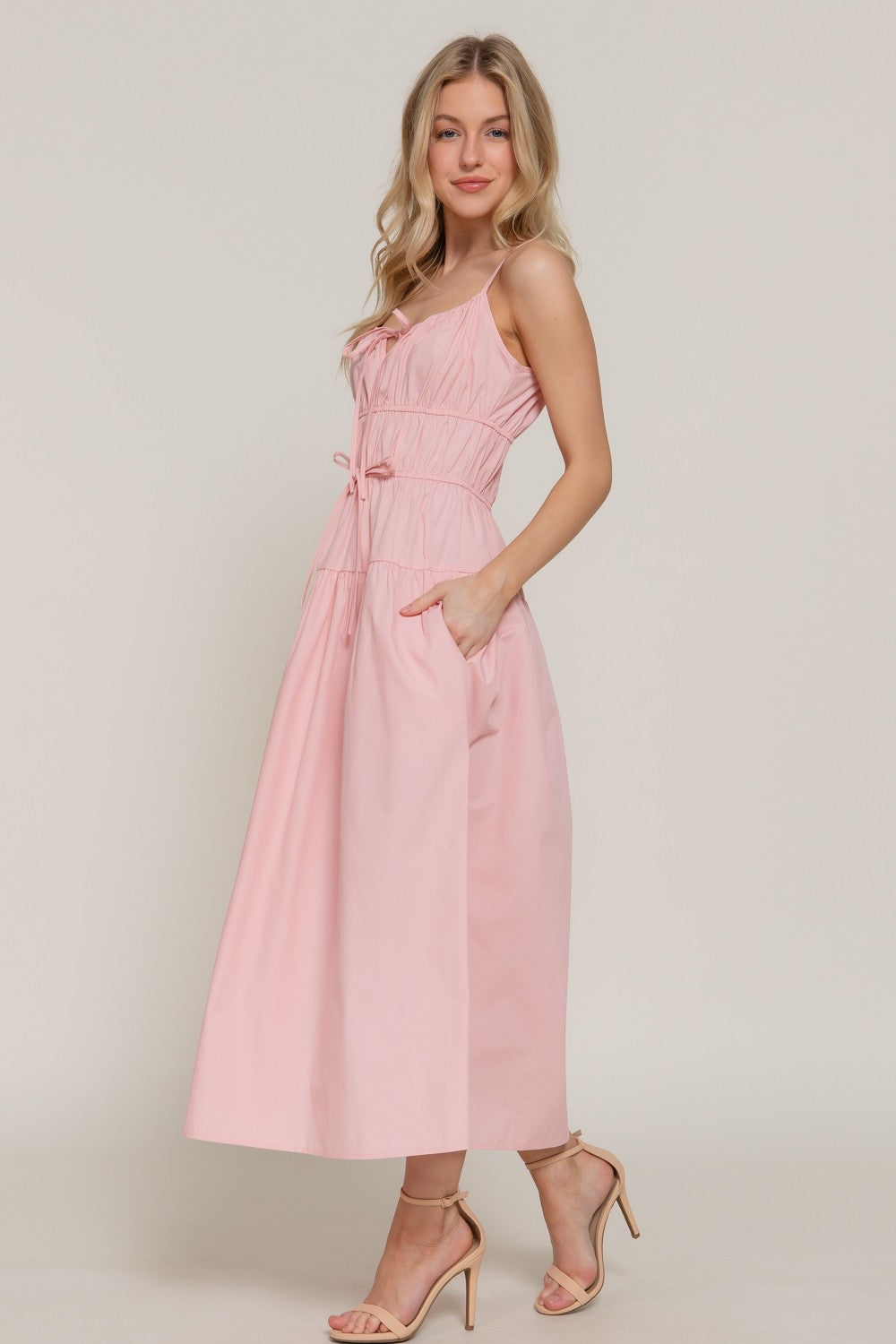 Tie Detail Long Dress