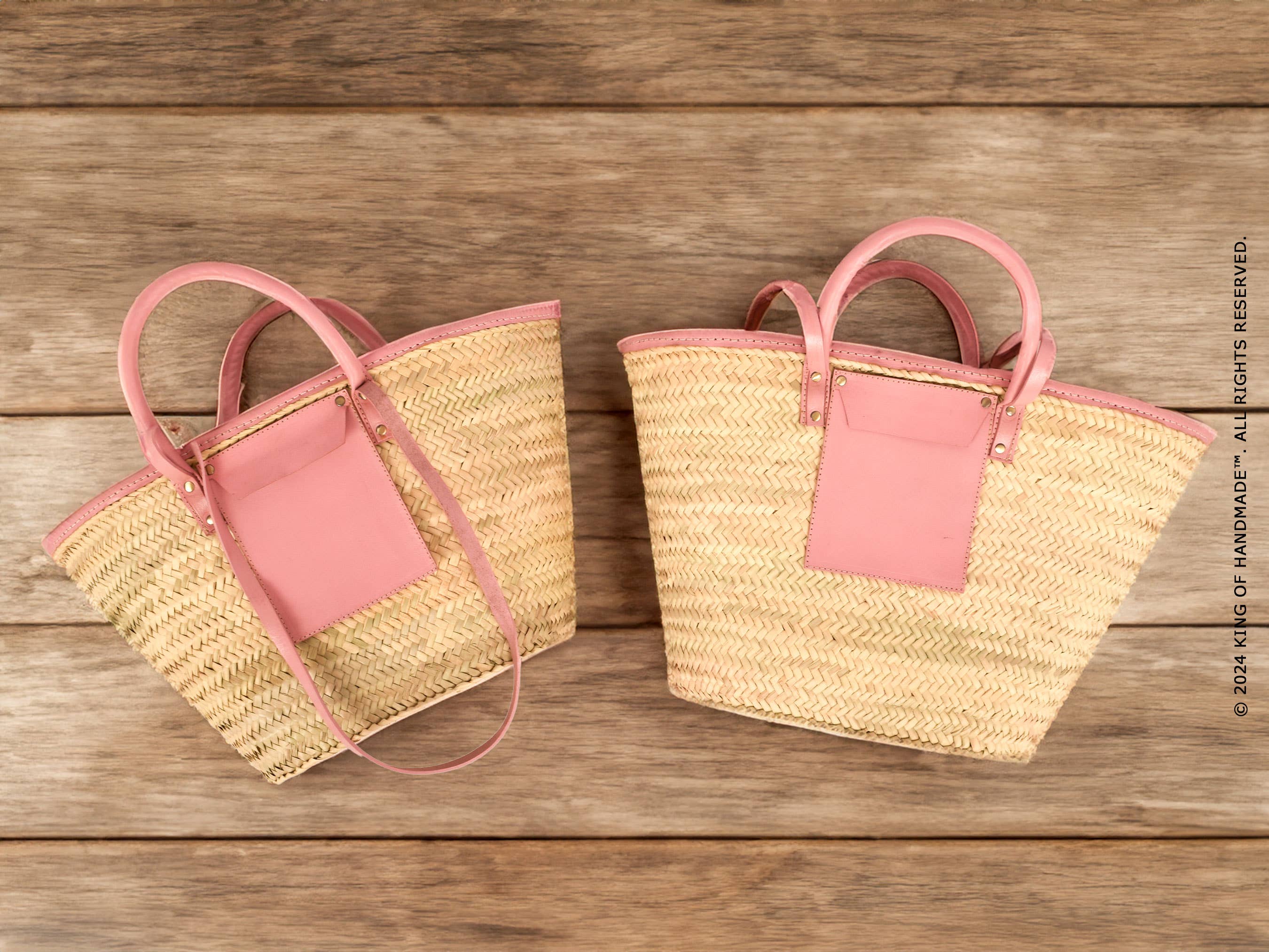 Woven Straw Shoulder Tote Bag